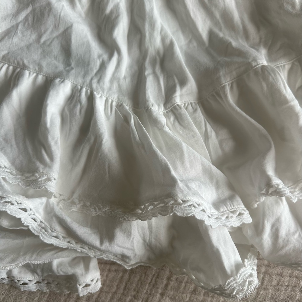 White Ruffled Skort - Picture 3 of 4